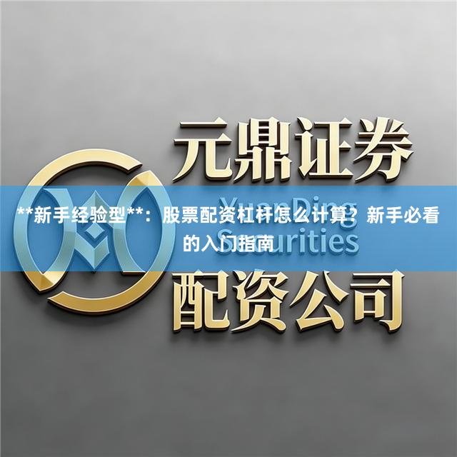 **新手经验型**：股票配资杠杆怎么计算？新手必看的入门指南