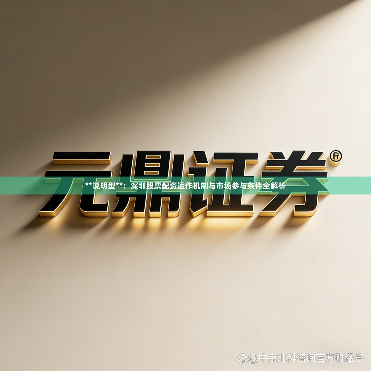 **说明型**：深圳股票配资运作机制与市场参与条件全解析