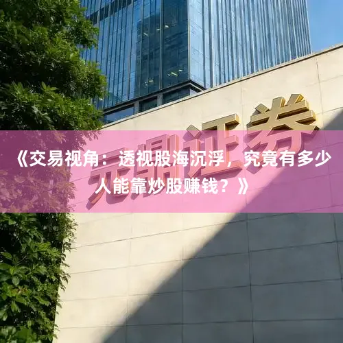 《交易视角:透视股海沉浮,究竟有多少人能靠炒股赚钱?》